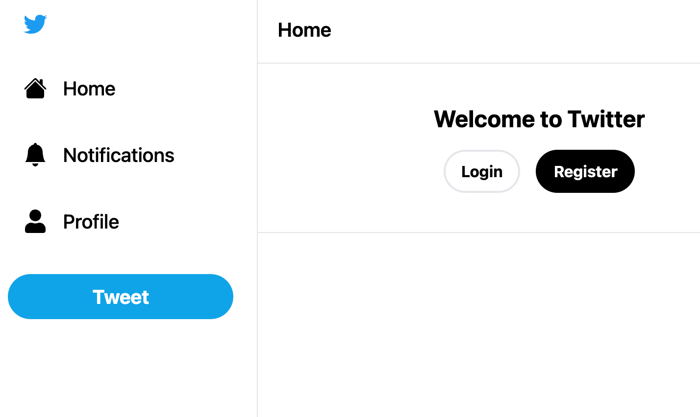 Twitter clone App